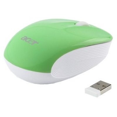  Acer Wireless Optical Mouse LC.MCE0A.010 White-Green USB