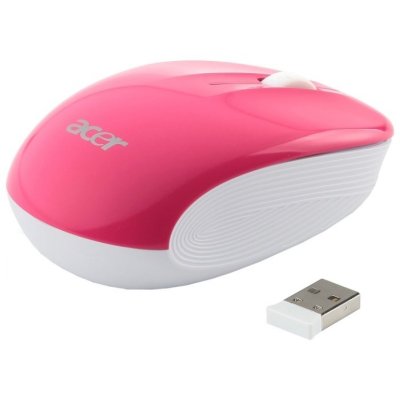  Acer Wireless Optical Mouse LC.MCE0A.007 White-Red USB