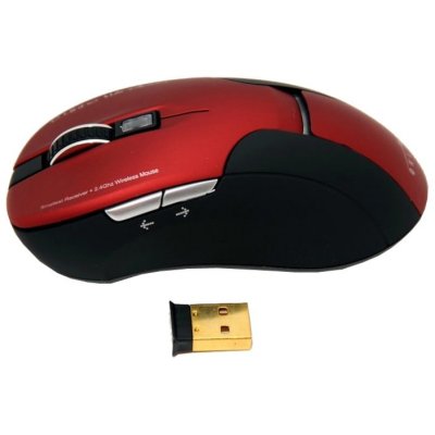  Oklick 545S Cordless Optical Mouse Red-Black USB