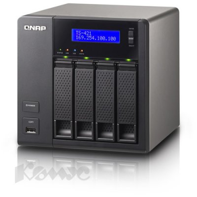 QNAP TS-419P II   4x3,5"(2,5") HDD SATA II, 2xUTP Gb, 4xUSB 2.0, Hot Sw., 2xeSATA,