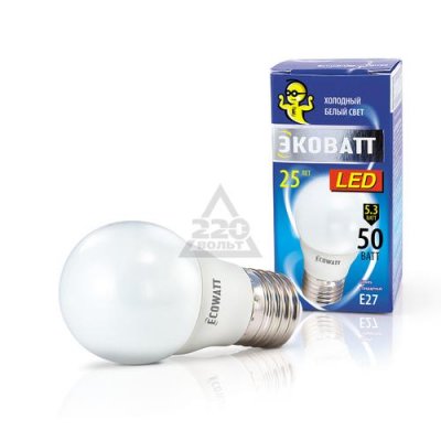   ECOWATT P45 230  5.3(50)W 4000K E27