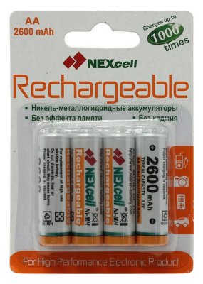  AA - NEXcell 2600 mAh Ni-MH (4 ) AA2600/4pack