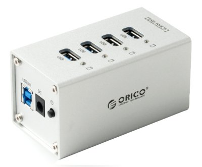  USB Orico A3H4-SV USB 4-Ports Silver