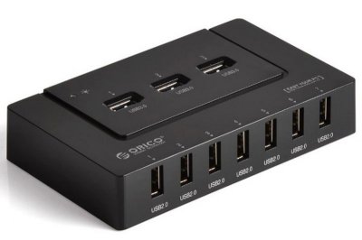  USB Orico H9910-U3-BK 10-Ports Black