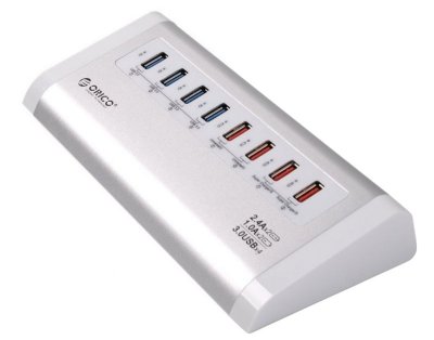  USB Orico UH4C4-SV 8-Ports Silver