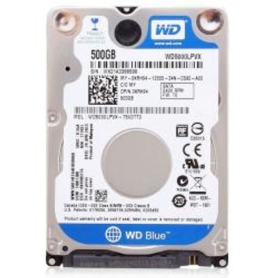   2.5" Western Digital WD BLUE WD5000LPVX 500GB, 5400 rpm, . (SATA III), SATA III, 8