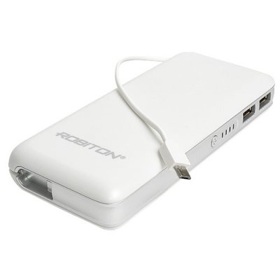  Robiton Power Bank Li14-W White-Silver 13287