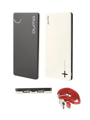  Qumo PowerAid Slim Style 10000 9000 mAh Black