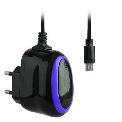   Brera Classic MicroUSB 1A Black-Purple 47215