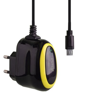   Brera Classic micro USB 2A Black-Yellow 47232