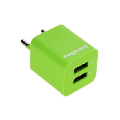   OltraMax 2xUSB 3.1A / 2.1A + 1A Light Green OM-Z-00014