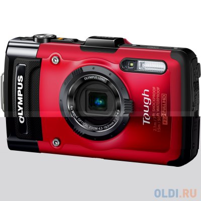  Olympus TG-3 Red (16Mp, 4x zoom, 3.0",Wi-Fi, GPS,  15m, , 