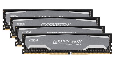   Crucial PC4-19200 DIMM DDR4 2400MHz - 4x8Gb BLS4C8G4D240FSA