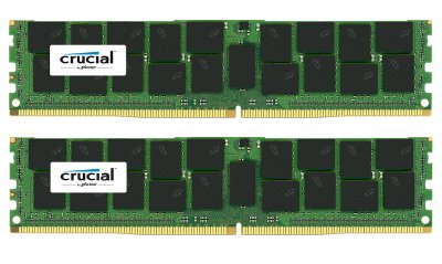   Crucial PC4-17000 DIMM DDR4 2133MHz ECC Reg 1.2V CL15 - 32Gb KIT (2x16) CT2K16G4RFD421