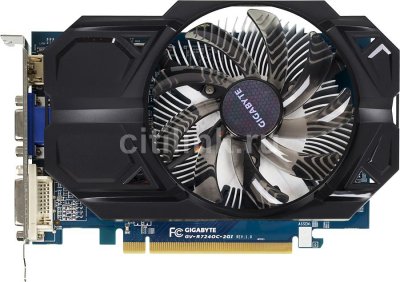  Gigabyte PCI-E ATI GV-R724OC-2GI Radeon R7 240 2048 2048Mb 128bit DDR3 900/1800 DVI/HDMI/