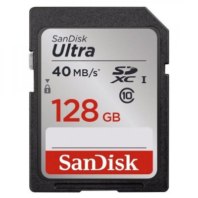   128Gb - SanDisk Ultra - Secure Digital XC Class 10 40MB/s UHS-I SDSDUN-128G-G46