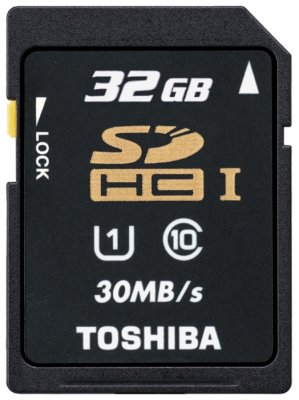   32Gb - Toshiba UHS-I Class 10 - Secure Digital HC Class 10 SD-T032UHS1