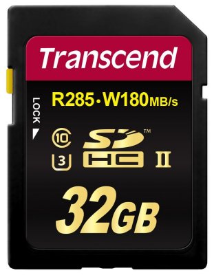   32Gb - Transcend High-Capacity Class 10 UHS-II U3 Ultimate - Secure Digital TS32GSD2U3