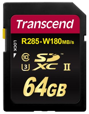   64Gb - Transcend High-Capacity Class 10 UHS-II U3 Ultimate - Secure Digital TS64GSD2U3