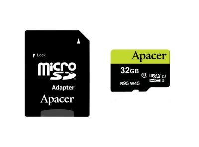   32Gb - Apacer - Micro Secure Digital HC Class 10 AP32GMCSH10U3-R    SD