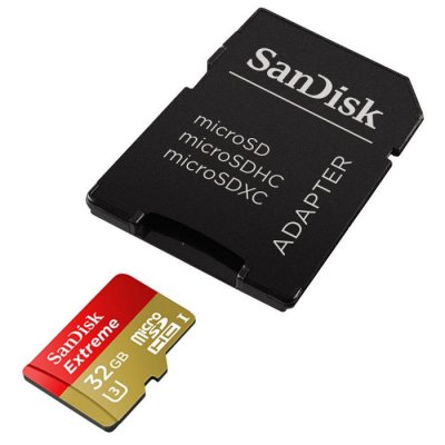   32Gb - SanDisk - Micro Secure Digital HC Class 10 UHS-III SDSDQXL-032G-GA4A  