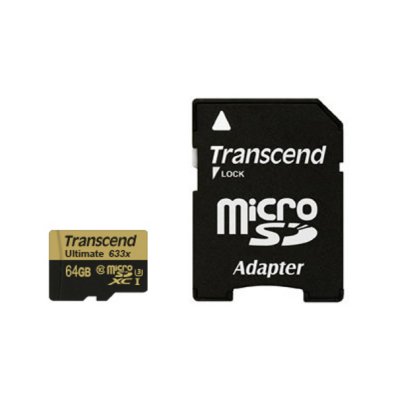   64Gb - Transcend - Micro Secure Digital XC Class 10 UHS-I TS64GUSDU3