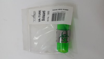 TFC VA-Tube connector long with motiv "biohazard"