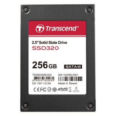  2.5" 256Gb Transcend SSD320 Premium (TS256GSSD320) SATA III 560MB/s read, 530 MB/s write, 87