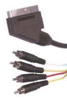  SCART  - 3xRCA 1.8  Belsis SN1052 Sparks Nickel,  + -.