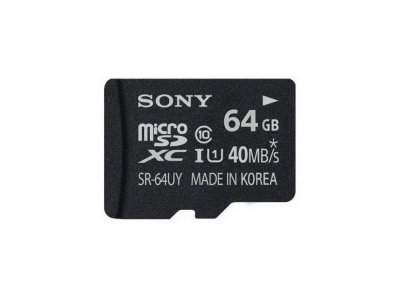   MicroSD 64Gb Sony (SR64UY3AT) Class 10/UHS-I microSDXC + 