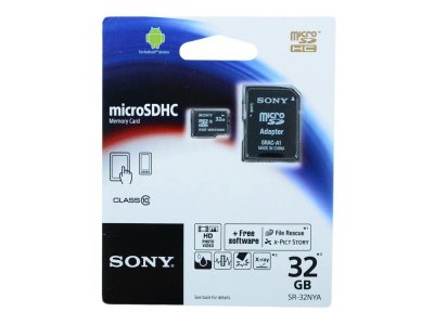   TransFlash 32Gb MicroSDHC Class 10 Sony, SR32NYAT, 