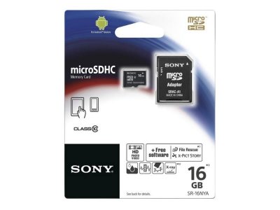   TransFlash 16Gb MicroSDHC Class 10 Sony, SR16NYAT, 