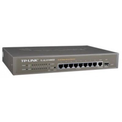  TP-LINK TL-SL2210WEB 8port 10/100 Fast Ethernet + 1port Gigabit Ethernet + 1port Gigabit