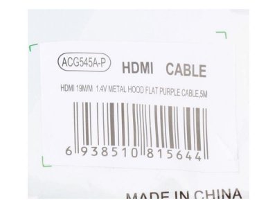  HDMI 5.0  AOpen v1.4+3D/Ethernet ACG545A_P-5M  /  Flat Top Quality