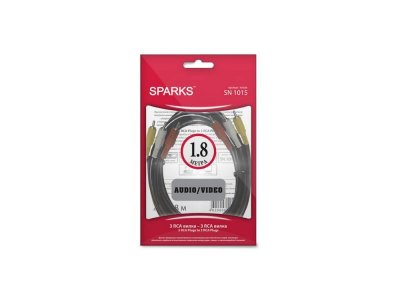   1.8  Belsis 3xRCA(M)-3xRCA(M)  Sparks SN1015 (BL1015)