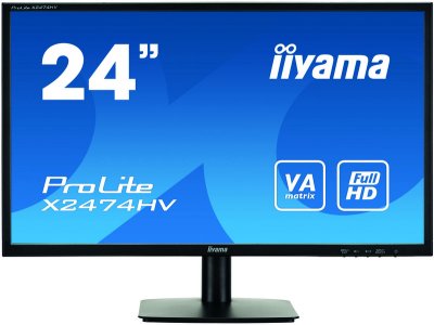 23.6"  Iiyama ProLite X2474HV-B1