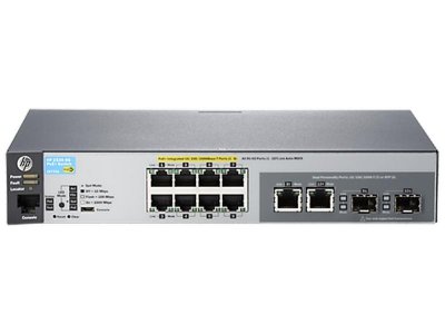  HP 2530-8G-PoE+ (J9774A)   Layer 2  8  10/100/1000 PoE+  2