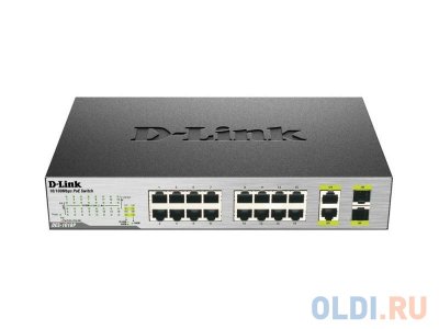  D-Link DES-1018P/A1A  16  10/100Mbps 2  Combo PoE