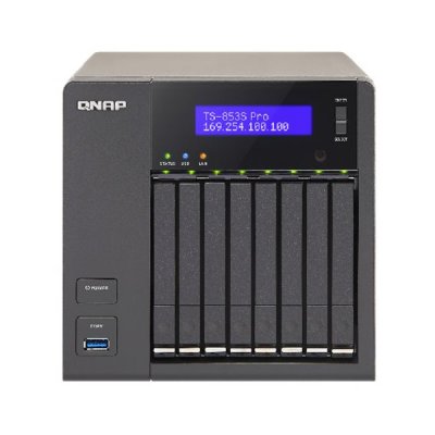   QNAP TS-853S Pro Celeron 2. 8x2.5"HDD hot swap RAID 0/1/5/6/10 4xGbLAN 5xUSB 1x