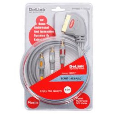   2RCA-SCART 1.5 , DeLink "GREY