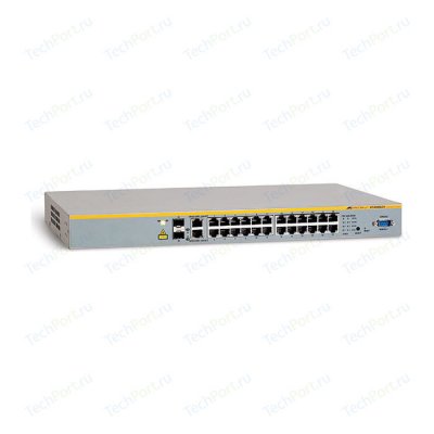 Allied Telesis AT-8100S/24C  24 Port Managed Stackable Fast Ethernet Switch. Single AC Po