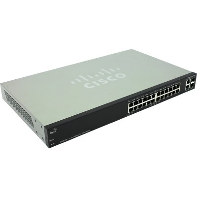 Cisco SB SLM2024PT-EU  PoE SG 200-26P, 24x10/100/1000, 2xCombo SFP/UTP Gb, WebView, 12xPOE