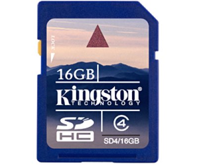 16Gb   SecureDigital (SDHC) Kingston  4 (SDV/16GB) SDHC Video (240min)