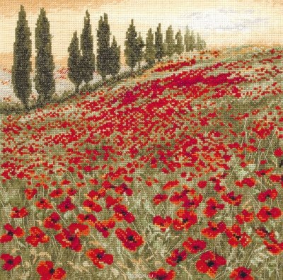    Maia "Poppy Field" / / 25*25  (:  Aida 16,  ,