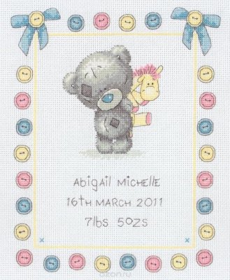    Anchor "Tiny Tatty Birth Sampler" /  / 25*20  (: 