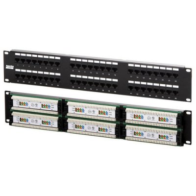 Hyperline PP2-19-48-8P8C-C5e-110D  19, 48xRJ45, UTP, . 5  Dual IDC