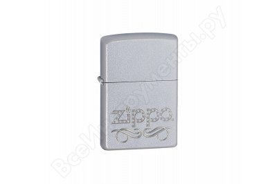  Zippo 24335 Scroll Satin Chrome 