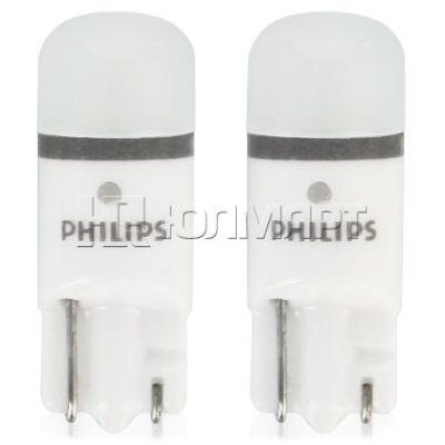   Philips W5W 6000K,   360, LED 1W, 2 