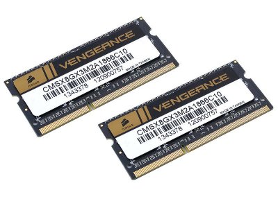   SO-DIMM 8Gb (2x4Gb) Corsair Vengeance DDR3,1866MHz 10-10-10-27 ( CMSX8GX3M2A1866C10 ) R