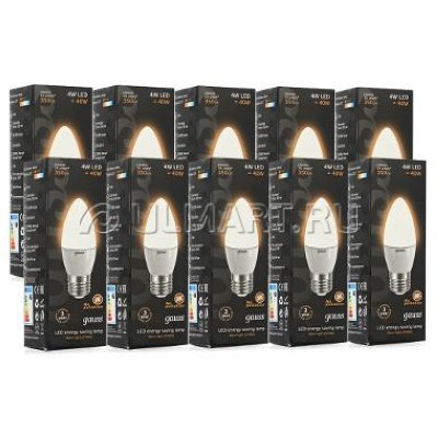   10  Gauss LED Candle 4W E27 2700K EB103102104